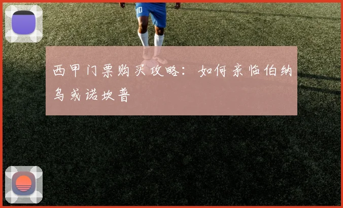 西甲门票购买攻略：如何亲临伯纳乌或诺坎普
